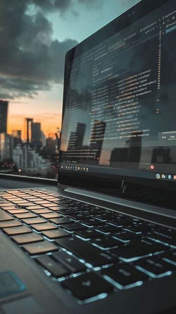 Laptop image representing software development